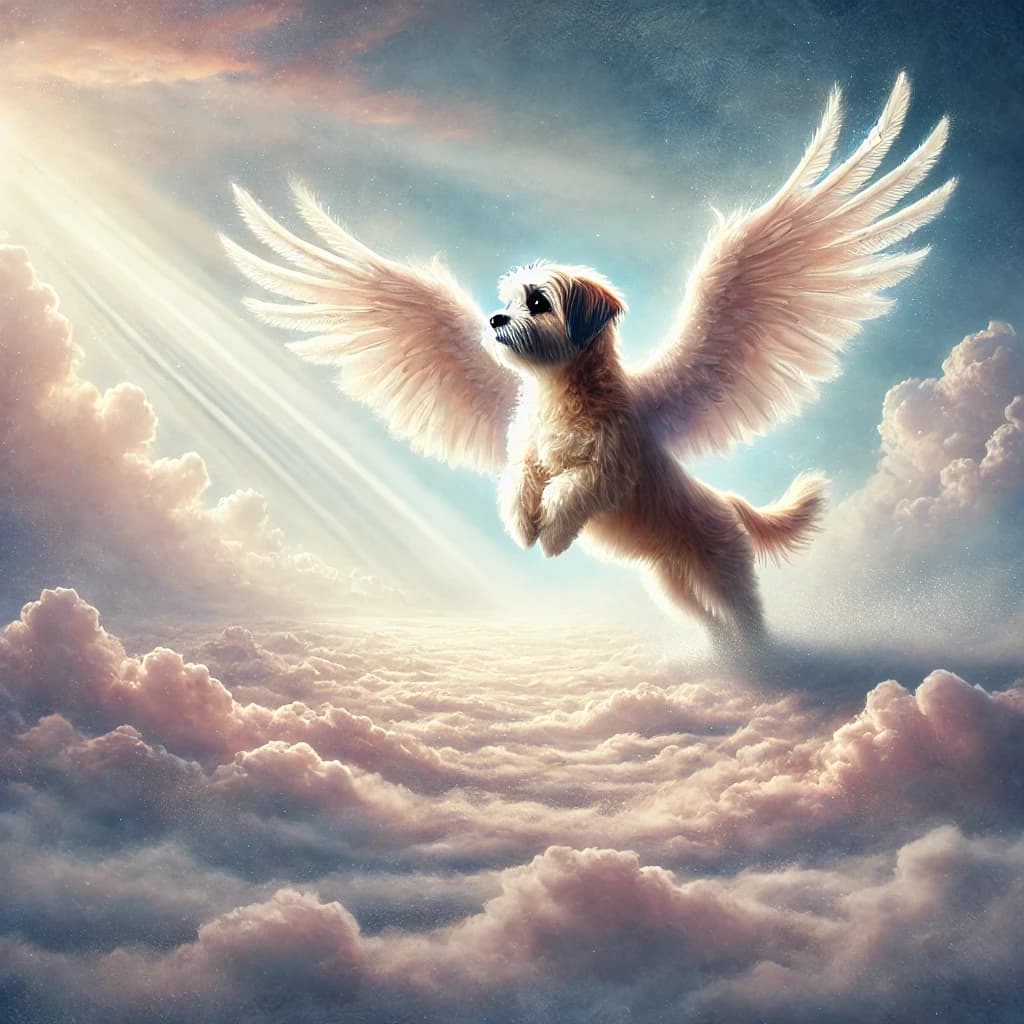Dog in heaven
